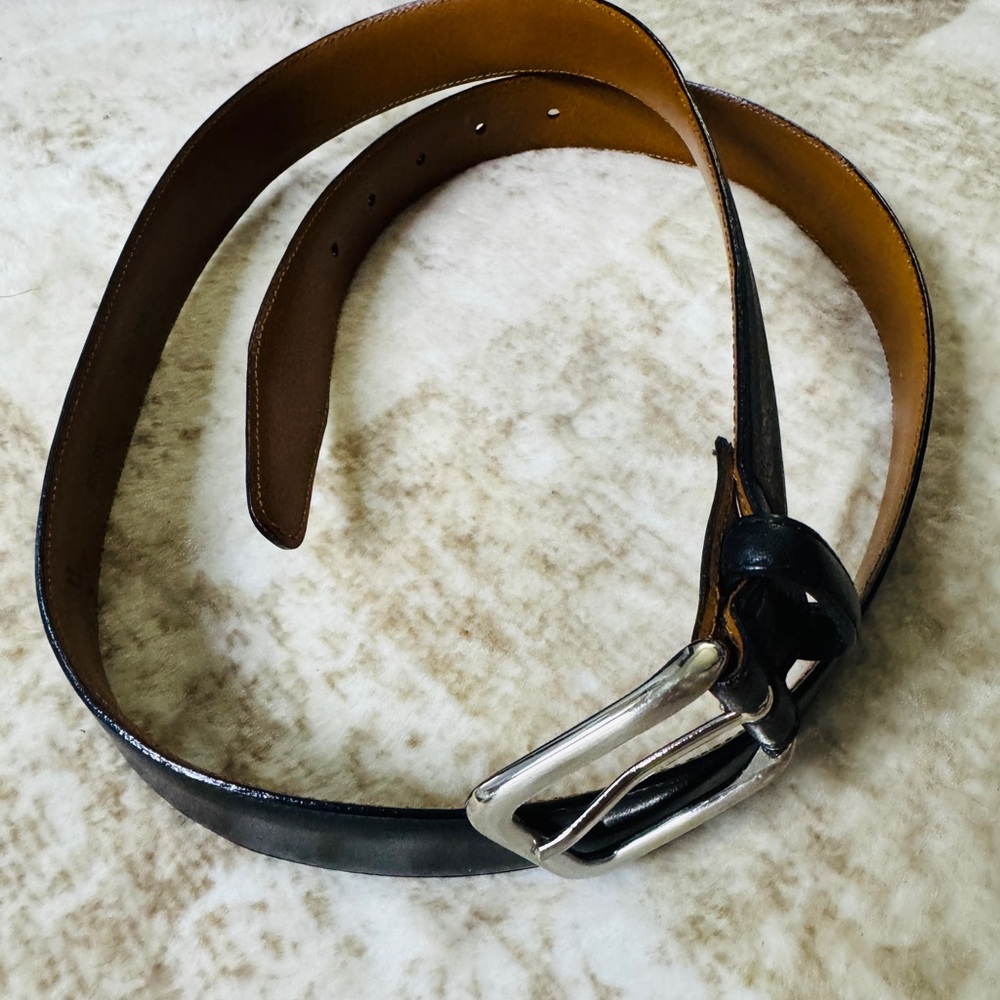 Men’s Wearhouse Black Leather Belt, 38